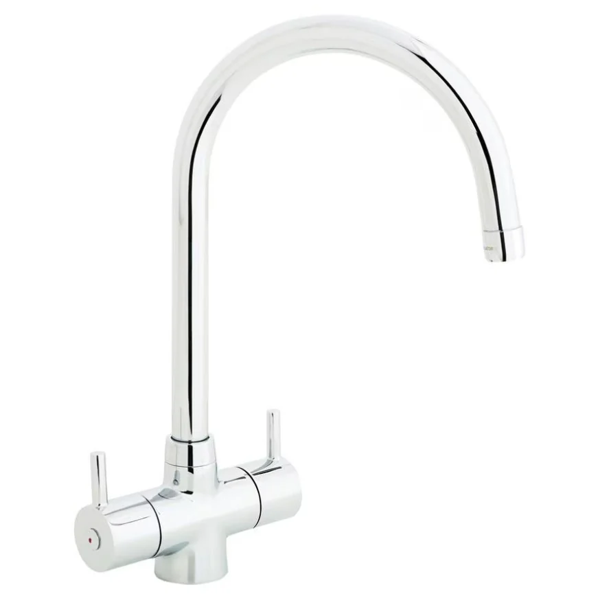 Rienza chrome swan-neck tap